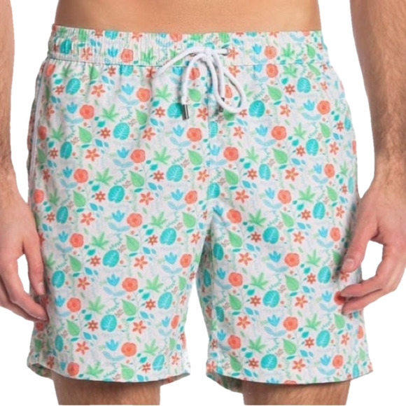 Mr.Swim - Floral Print Swimming Trunks - Size small - Picture 1 of 2